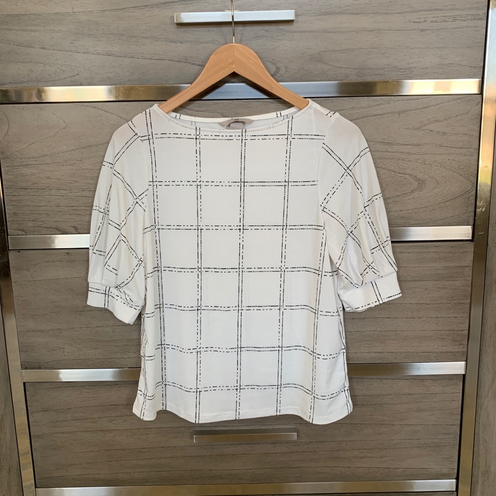 H&M Windowpane Blouse